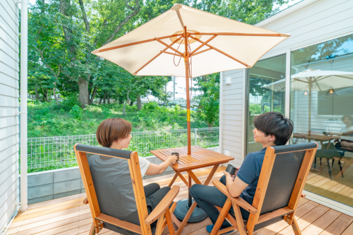 【モリニアル川戸の森】涼しく快適に平屋見学♪ 「ウッドデッキで涼む平屋体験会」開催！のイメージ