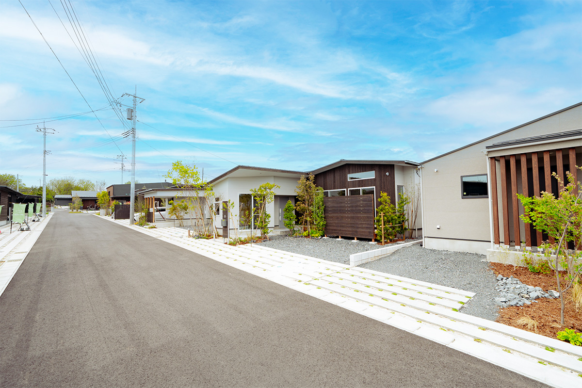 【デザイナーズ平屋｜SORA no MACHI】PLAN7、ご成約いただきました。お好みの平屋を選べる最後のチャンス！のイメージ